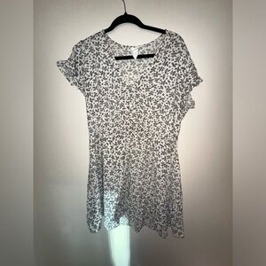 White and black size 10 H&M dress